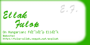 ellak fulop business card